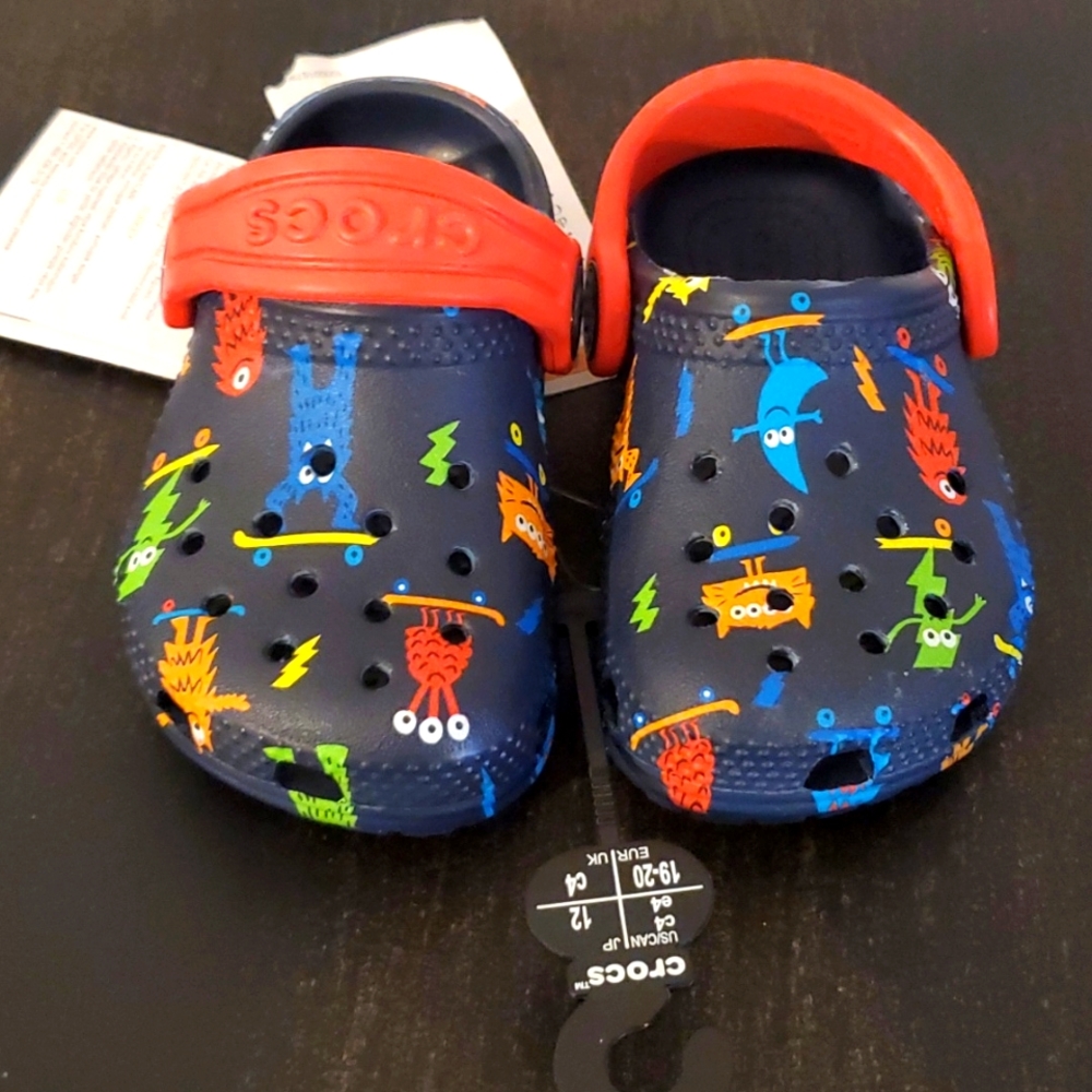 NWTs Toddler Monster Crocs